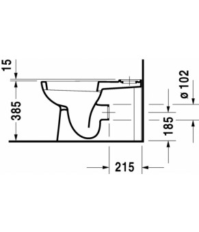 Унитаз комбинированный Duravit D-Code 21180900002