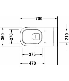 Унитаз подвесной Duravit D-Code 22280900002