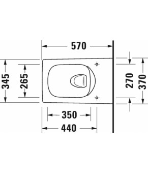 Унитаз подвесной Duravit Viu Rimless 2511090000