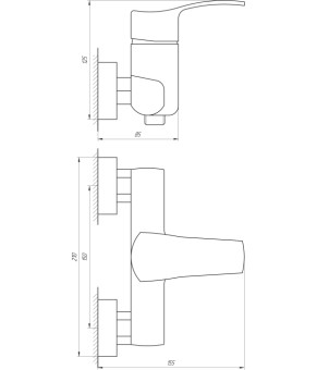 Смеситель для душа Globus Lux QUEENSLAND GLQU-105
