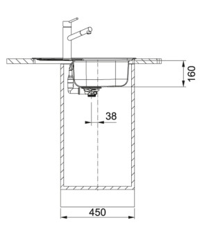 Кухонная мойка Franke Spark SKL 611-63 Нержавеющая сталь 101.0598.808