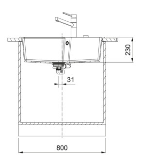 Кухонная мойка Franke Urban UBG 610-78 Фрагранит Оникс 114.0574.960