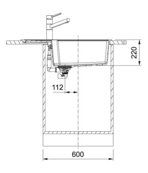 Кухонная мойка Franke Urban UBG 611-78 XL Фрагранит Оникс 114.0574.979