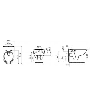 Унитаз Roca VICTORIA Rimless A34H398000