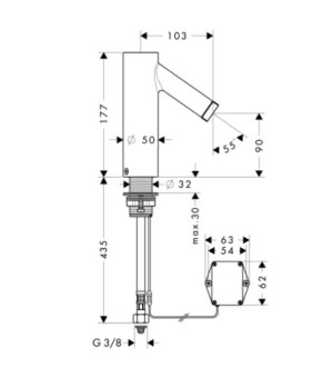 Смеситель Axor Starck 10101000