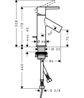 Смеситель Axor Starck 10102000