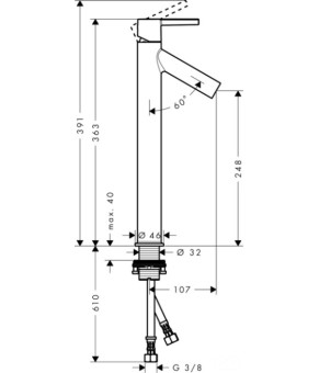 Смеситель Axor Starck 10103000