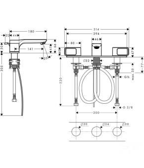 Смеситель Axor Urquiola 11040000