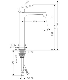 Смеситель Axor Citterio 34127000