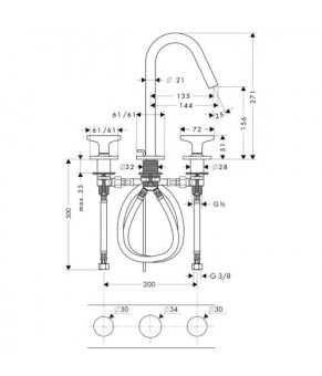Смеситель Axor Citterio 34135000