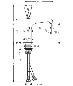 Смеситель Axor Citterio E 36101000