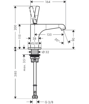 Смеситель Axor Citterio E 36105000