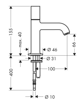 Кран Axor Uno 38130000