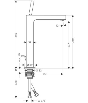 Смеситель Axor Citterio 39020000