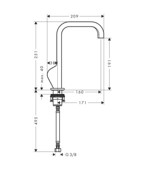 Смеситель Axor Citterio 39037000
