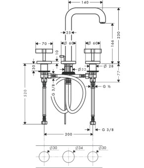 Смеситель Axor Citterio 39133000