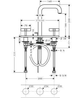 Смеситель Axor Citterio 39134000