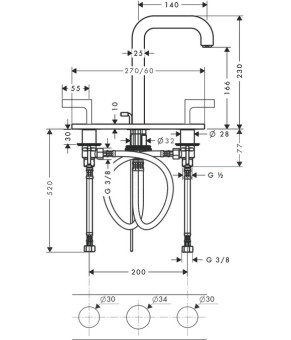 Смеситель Axor Citterio 39136000