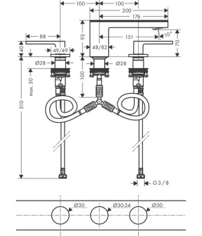 Смеситель Axor MyEdition 47052350