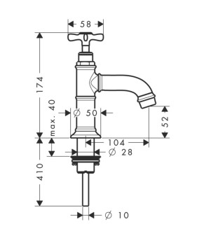Кран Axor Montreux 16530000