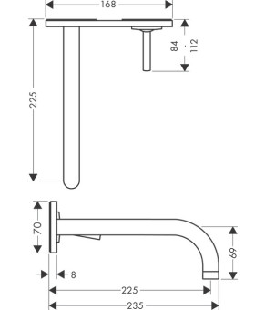 Смеситель Axor Uno 38115930