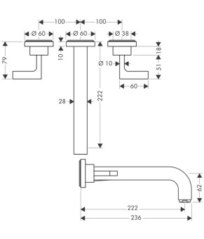 Смеситель Axor Citterio 39147000