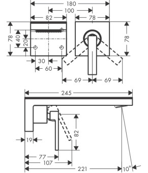 Смеситель Axor MyEdition 47062000
