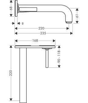 Смеситель Axor Citterio 39115000