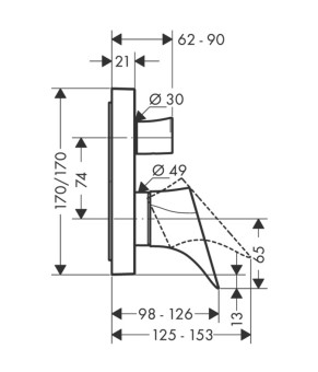 Смеситель Axor Starck 12416000
