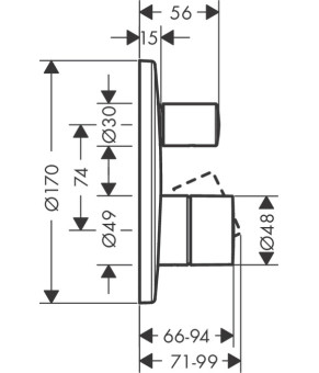 Смеситель Axor Uno 45407930
