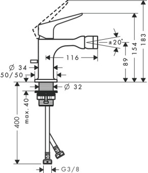 Смеситель Axor Citterio M 34210000