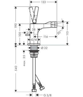 Смеситель Axor Citterio E 36120000