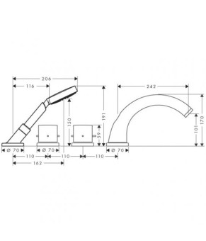Смеситель Axor Starck 10466000