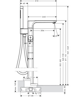 Смеситель Axor Urquiola 11422000