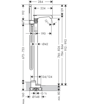 Смеситель Axor Citterio E 36416000