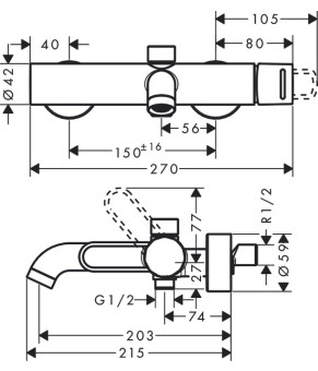 Смеситель Axor Uno 38421930