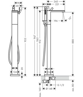 Смеситель Axor MyEdition 47442350