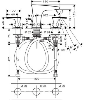 Смеситель Hansgrohe PuraVida 15063000