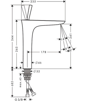 Смеситель Hansgrohe PuraVida 15072000