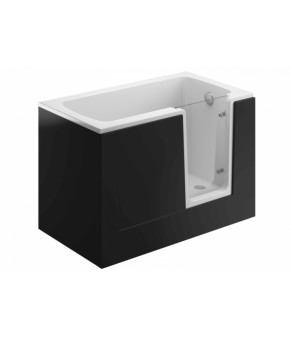 Ванна прямоугольная 135x75 см Polimat PERE 00153 (черный)