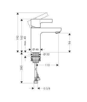 Смеситель Hansgrohe Metris S 31015000