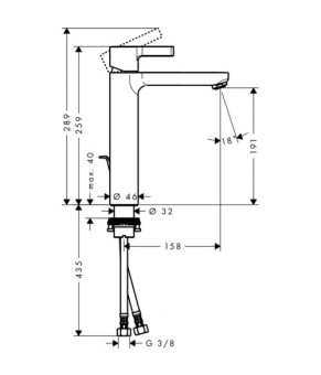 Смеситель Hansgrohe Metris S 31021000
