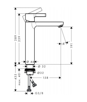 Смеситель Hansgrohe Metris S 31026000