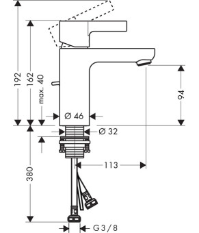 Смеситель Hansgrohe Metris S 31060000