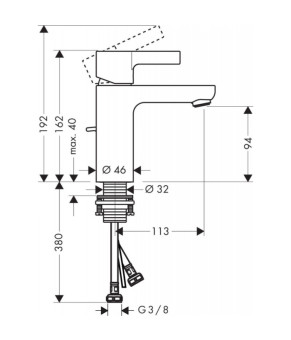 Смеситель Hansgrohe Metris S 31063000