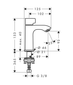 Кран Hansgrohe Metris 31166000