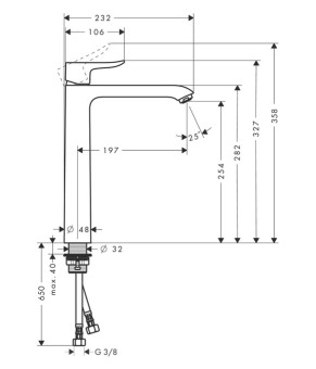 Смеситель Hansgrohe Metris 31184000