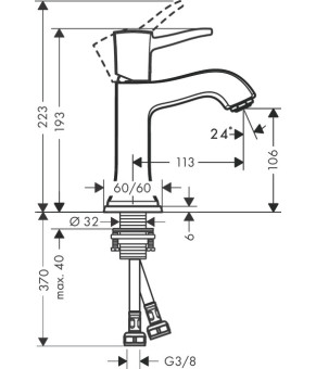 Смеситель Hansgrohe Metropol Classic 31301090