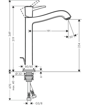 Смеситель Hansgrohe Metropol Classic 31303090