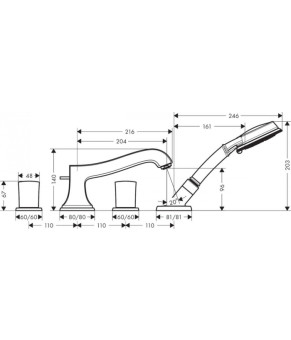 Смеситель Hansgrohe Metropol Classic 31315090